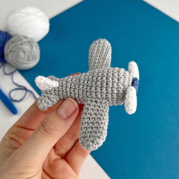 Airplane crochet pattern keyring Amigurumi pattern Crochet Bag charm keychain Car mirror hanger