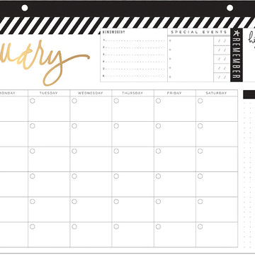 American Crafts Heidi Swapp Memory Planner Desktop Calendar - Fresh Start