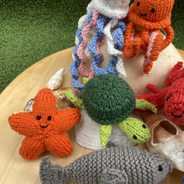 Sea creature full collection knitting pattern
