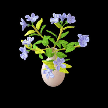 Crochet Periwinkle flowers