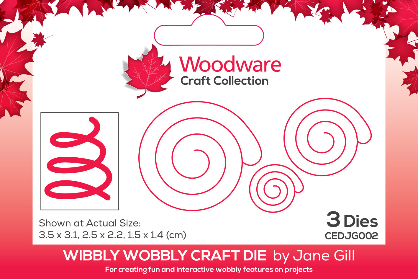 Woodware Wibbly Wobbly Craft Die