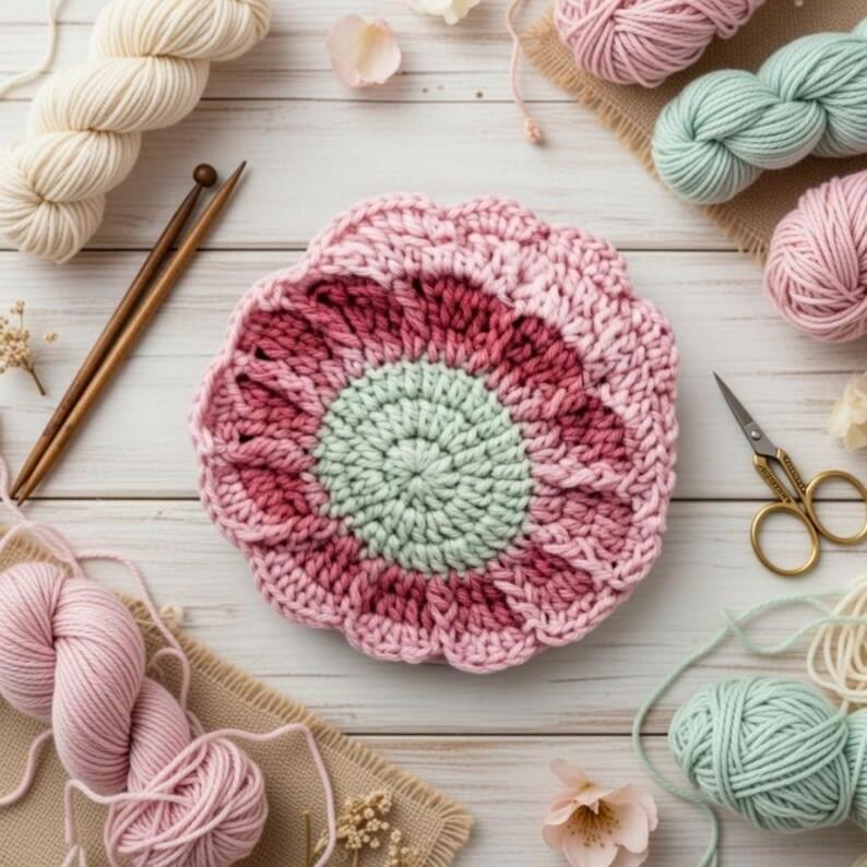 Crochet iPod Flower Bag Pattern – Mini Retro Pouch PDF + Video Tutorial