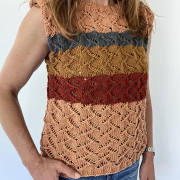 Sleeveless fall sweater