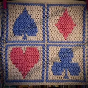 Playing Card Suits - Overlay Mosaic Square