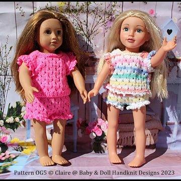 Vest & Pants Sets for 18 inch fashion doll, fits Our Generation & American Girl