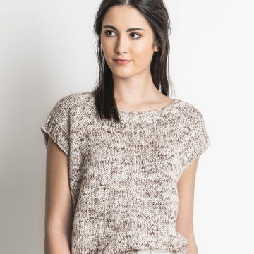 Seven Sisters Top in Blue Sky Fibers Worsted Cotton Printed - 202006 - Downloadable PDF