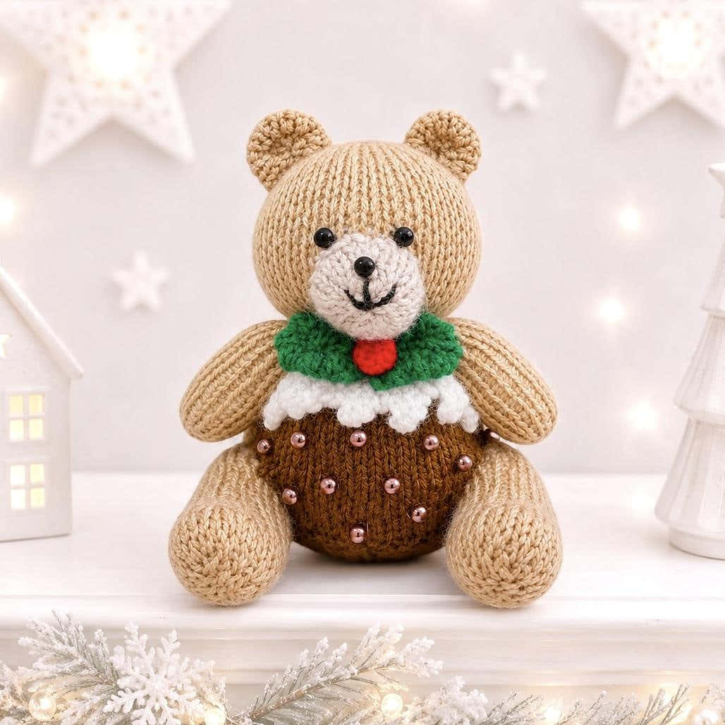 Christmas Pudding Teddy Bear Choc Cover / Toy