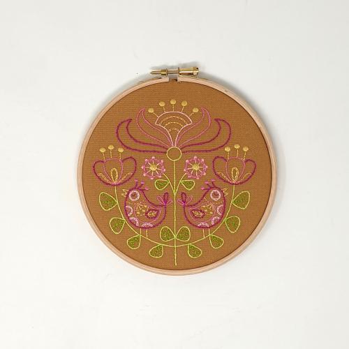 Creative World Of Craft Love Birds Printed Embroidery Kit - 6"