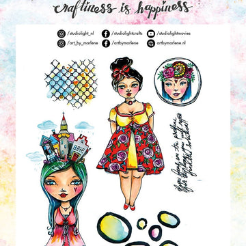 Studio Light Art By Marlene 3.0 Stamps - NR. 37, Girlie Style