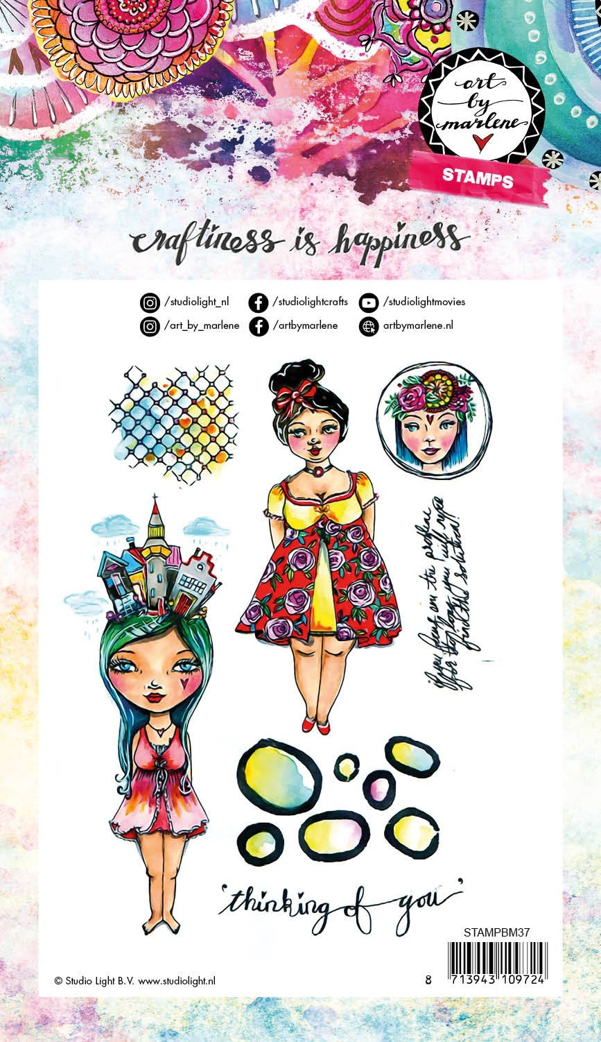 Studio Light Art By Marlene 3.0 Stamps - NR. 37, Girlie Style