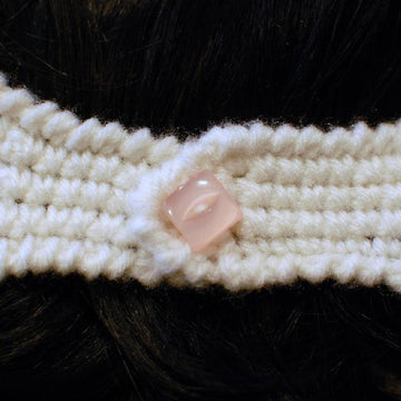 Beaded Headband Style Ear Warmer Crochet Pattern