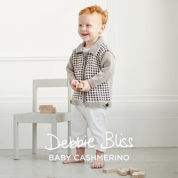 Gingham Jacket - Knitting Pattern for Babies in Debbie Bliss Baby Cashmerino