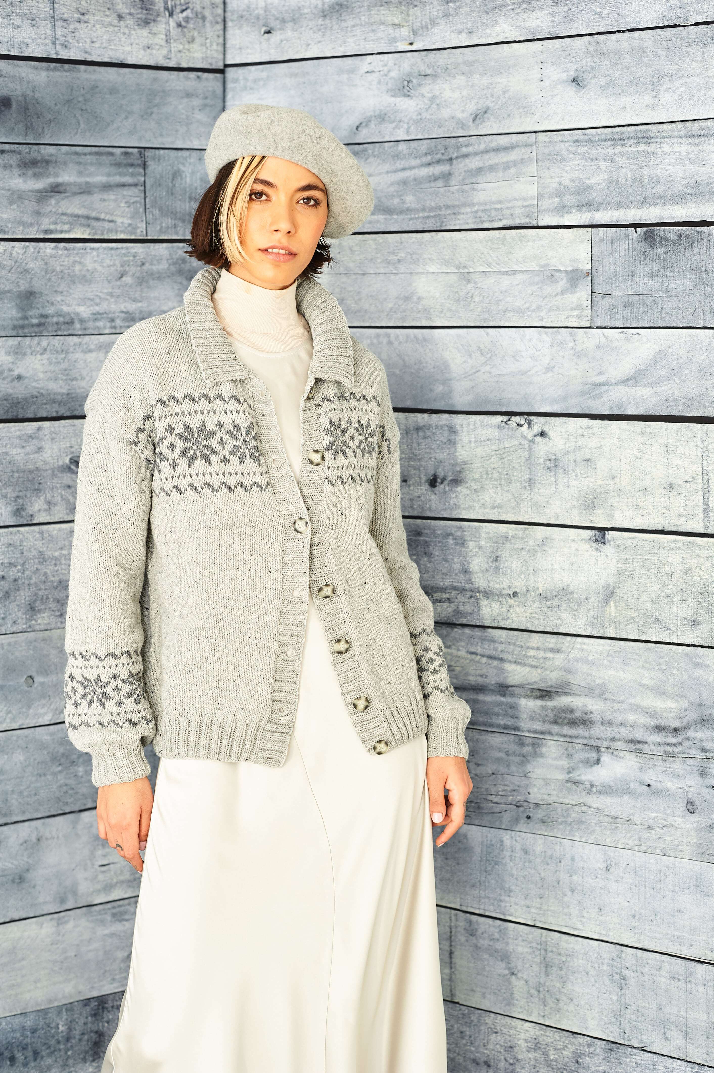 Fairisle Cardigan in Stylecraft Recreate - 9858 - Leaflet