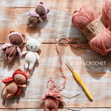 Crochet pattern Bisou the tiny bear