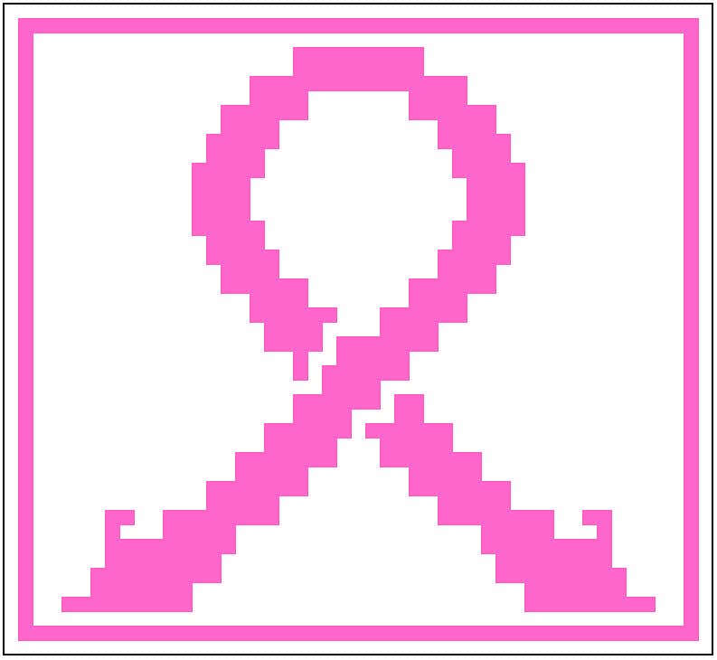 Awareness Ribbon Mosaic Crochet Square