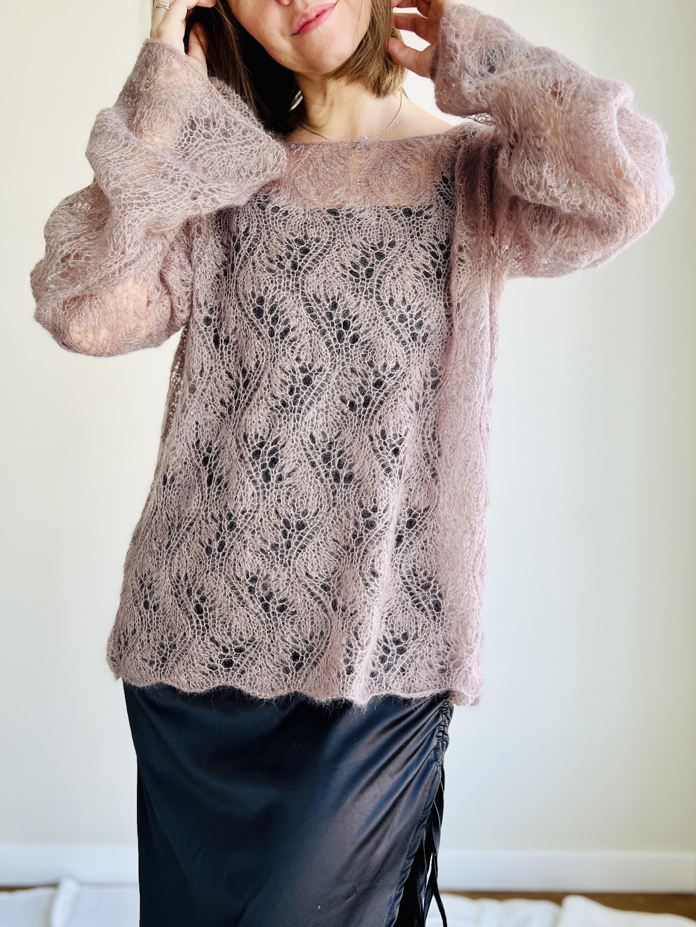 Lace mohair jumper