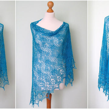 Tender Myosotis Shawl