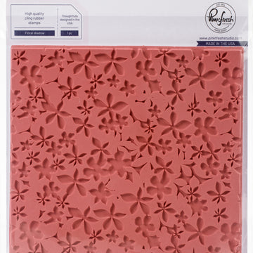 Pinkfresh Studio Cling Rubber Stamp Set 6"X6" - Floral Shadow