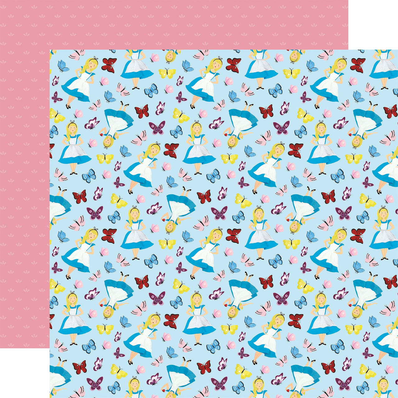 Echo Park Paper Alice In Wonderland No. 2 Double-Sided Cardstock 12"X12" 25/Pkg - Alice