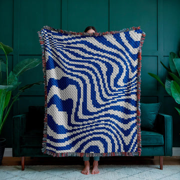 Bauhaus Illusion Blanket C2C Crochet Pattern