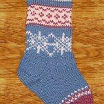 Fair Isle Christmas Stocking