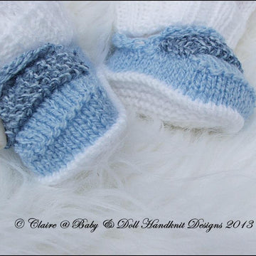 Cosy ribbed Jacket Set 16-22” doll/0-3m baby