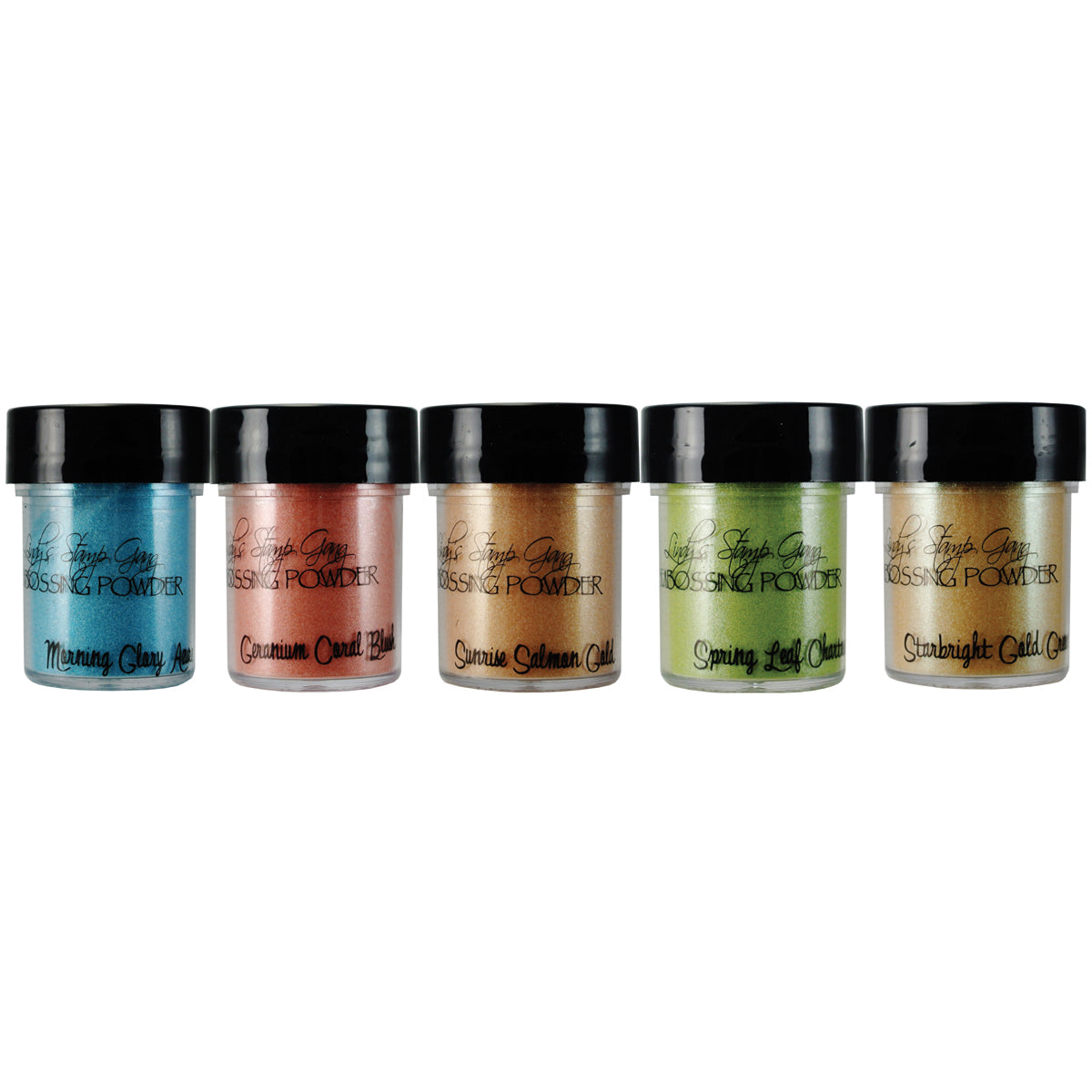 Lindy's Stamp Gang 2-Tone Embossing Powders .5oz 5/Pkg - Mermaid Seashells