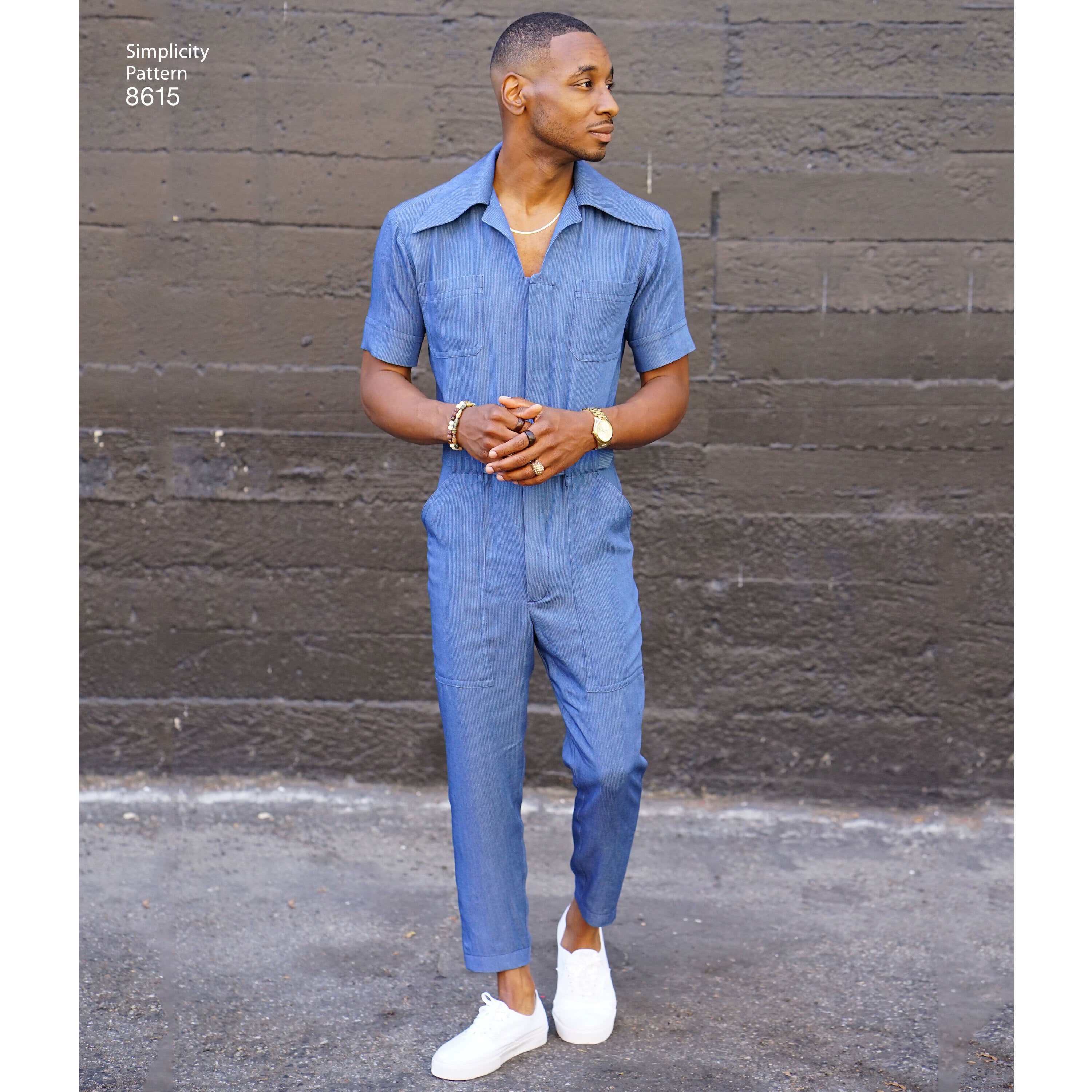Simplicity 8615 Men's Vintage Jumpsuit and Overalls - Sewing Pattern