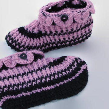 Ladies' Croc-Trimmed Slippers