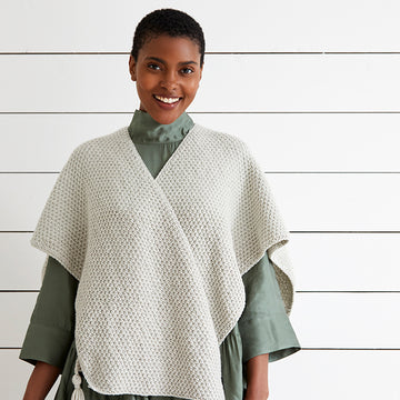 "Sami" - Shawl Knitting Pattern For Women in Debbie Bliss Cashmerino Aran by Debbie Bliss in Debbie Bliss - DB325