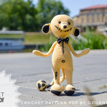 Toxic rat amigurumi doll