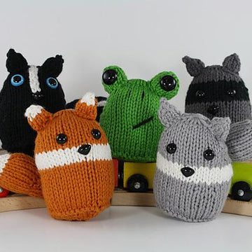 Woodland Friends (Skunk, Fox, Frog, Wolf, Raccoon)