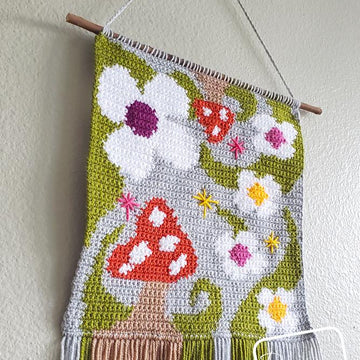 'Shrooms and Blooms Wall Hanging