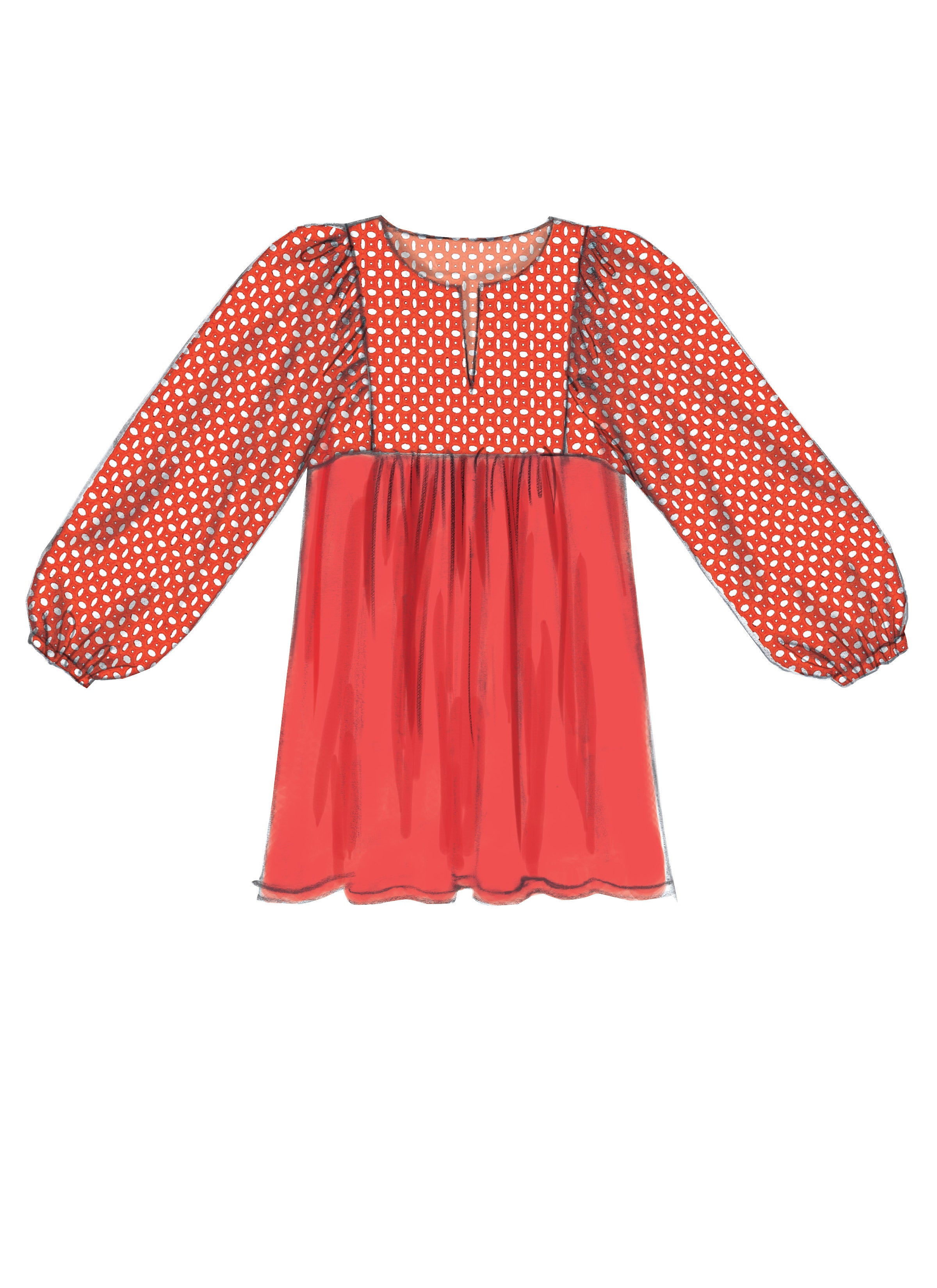 McCall's Misses' Gathered Tops and Tunic M7325 - Sewing Pattern