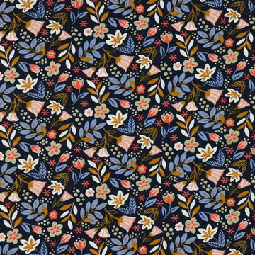 Poppy Fabrics - Glitter Flowers 2 Jersey