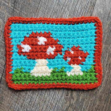 Cute Mushrooms Mug Rug