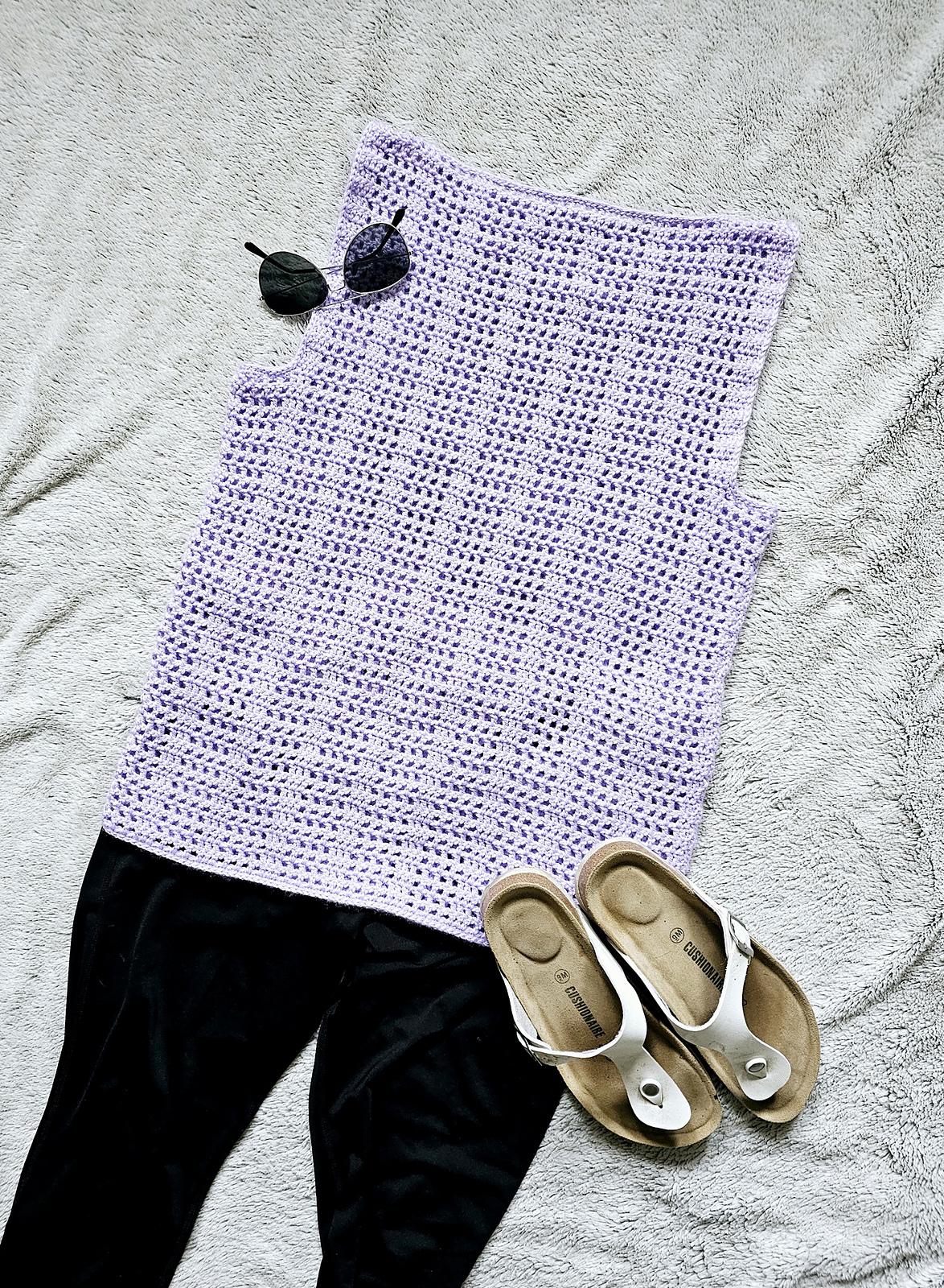 Wenonah Filet Crochet Top