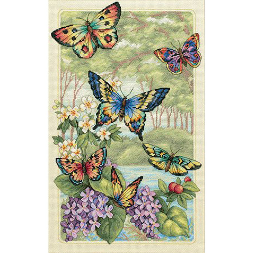 Dimensions Butterfly Forest Cross Stitch Kit