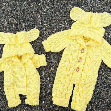 Doll Cable Knit Romper