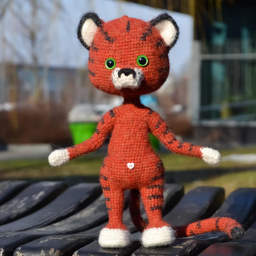 Crochet Pattern: Little Tigre toy PDF,