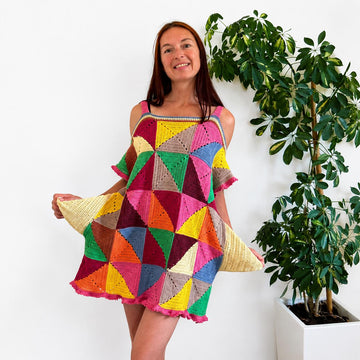 Scrap Yarn Granny Dress