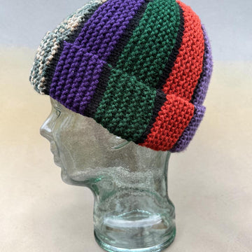 Scrap Yarn Beanie Hat