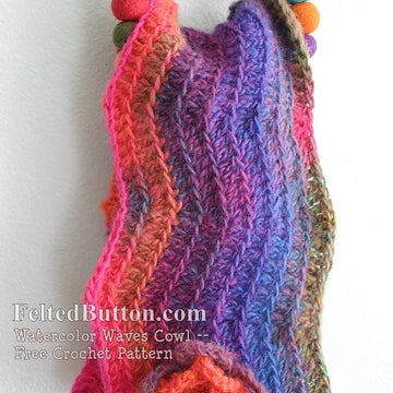 Watercolor Waves Cowl