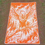Flameborn Phoenix | Fantasy Crochet Blanket