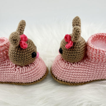 Bunny Baby Boot – Crochet Booties Pattern Available in English and Portuguese
