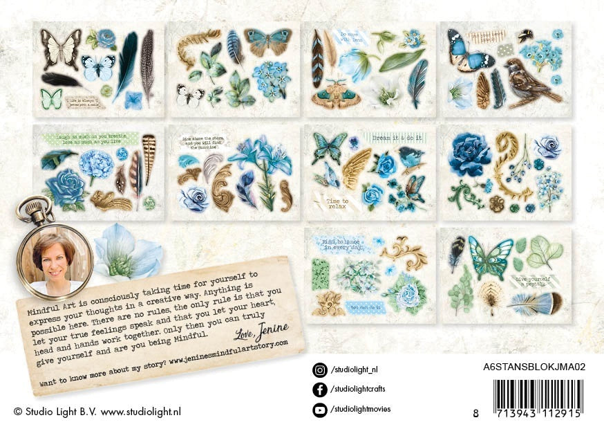 Studio Light Jenine's Mindful Art Die-Cut Block A6 - NR. 02