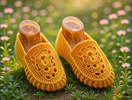 Crochet women shoes Pdf + Video Tutorial