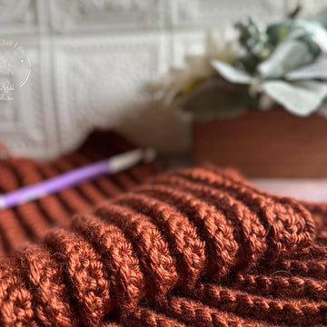 Chunky ribbed blanket