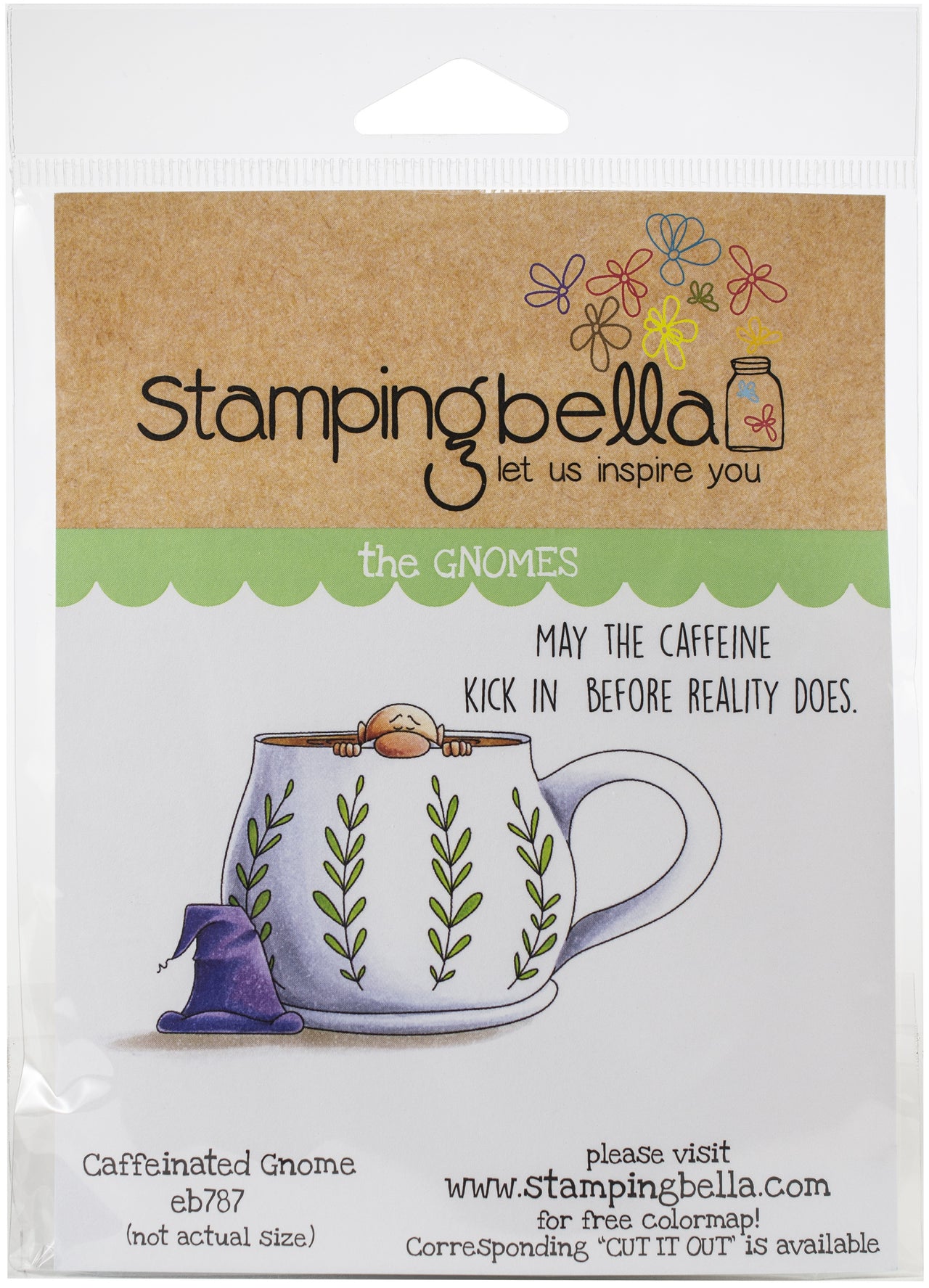 Stamping Bella Cling Stamps - Caffeinated Gnome