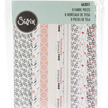 Sizzix Fabric Pieces 21.625"X17.75" 8/Pkg - Assorted Prints